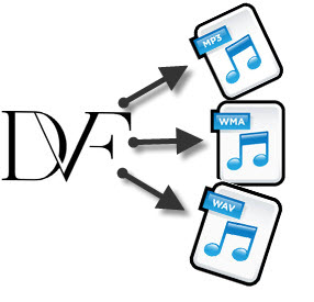 DVF to MP3, WMA, WAV 