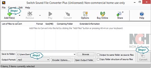 Convert DSS to MP3